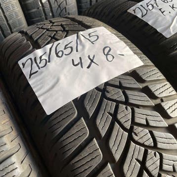 2 x Fulda Kristall Control HP2 215-65-15 Winterbanden 8mm, 15 inch, Band(en), Personenwagen, Gebruikt