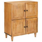 vidaXL Dressoir 60 x 33 x 75 cm Massief Mango Hout, Verzenden, Nieuw, Overige houtsoorten, Minder dan 50 cm