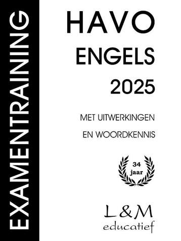 Examentraining Havo Engels 2025 9789054894520, Boeken, Verzenden, Zo goed als nieuw