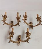 Wandkandelaar (3) - Brons - Triptiek, applique in brons, Antiek en Kunst, Curiosa en Brocante