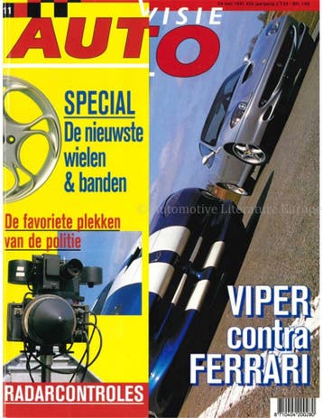1997 AUTOVISIE MAGAZINE 11 NEDERLANDS, Nieuw, Author