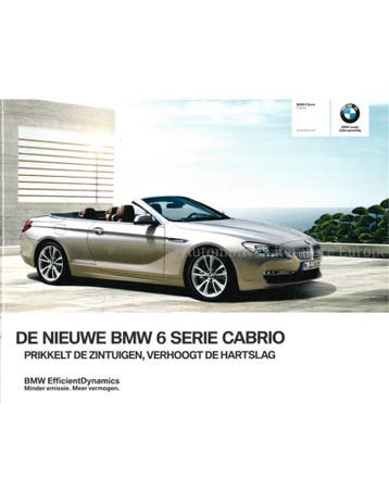 2010 BMW 6 SERIE CABRIO BROCHURE NEDERLANDS, Nieuw, BMW, Author