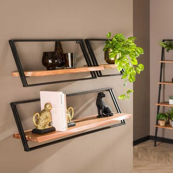 Wandschap set Tom Acacia hout, Verzenden, Nieuw