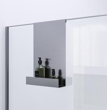 Brauer Doucherek – 25 x 40 cm – RVS Geborsteld – 5-NG-228 –, Doe-het-zelf en Verbouw, Sanitair, Ophalen of Verzenden, Nieuw, Chroom
