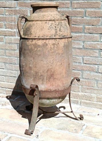 Vaas - Aardewerk, IJzer - Orcio/giara van terracotta, Antiek en Kunst