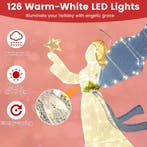 2dekans | Coast 152 cm Verlichte Kerstengel – 3D Engel met, Diversen, Kerst, Ophalen of Verzenden, Zo goed als nieuw