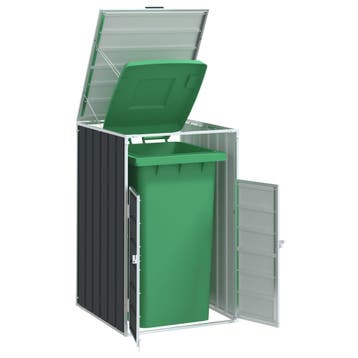 vidaXL Containerberging voor 1 container 72x81x115 cm staal, Verzenden, Nieuw