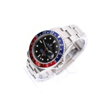 Rolex GMT-Master II Pepsi 16710; Automatisch Heren Horloge, Overige merken, Gebruikt, Polshorloge, Overige materialen