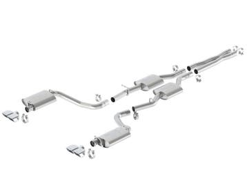 Borla 15-16 Dodge Challenger R/T 5.7L Dual Rectangle Angle, Auto-onderdelen, Uitlaatsystemen, Ophalen of Verzenden, Nieuw