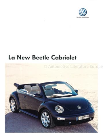 2005 VOLKSWAGEN NEW BEETLE CABRIOLET BROCHURE FRANS (BE), Nieuw, Volkswagen, Author