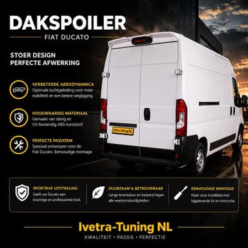 Spoiler Fiat Ducato | Dakspoiler Fiat Ducato, Auto diversen