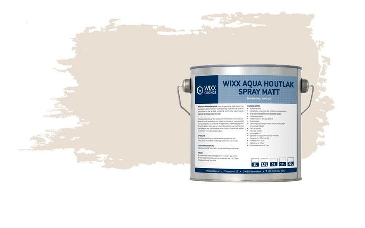 Wixx Aqua Houtlak Spray Matt RAL 9001 | Crèmewit 1L, Doe-het-zelf en Verbouw, Verf, Beits en Lak, Lak, Wit, Nieuw, Minder dan 5 liter