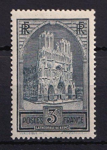 Frankrijk 1929/1931 - Zeldzame Type III, kathedraal van, Gestempeld