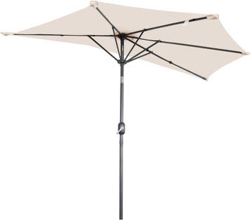 2dekans | Angel Living Balkonparasol - Halfrond - 265 x 130, Ophalen of Verzenden, Zo goed als nieuw