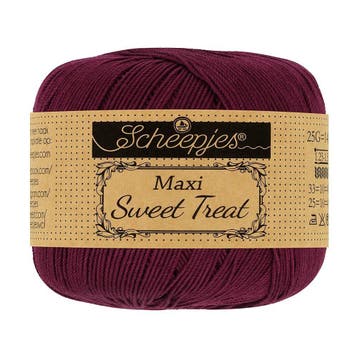 Scheepjes Maxi Sweet Treat - 750 bordeaux - Gemerceriseerd, Hobby en Vrije tijd, Breien en Haken, Ophalen of Verzenden, Nieuw