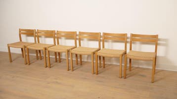 6 x eetkamerstoel Jorgen Henrik Møller | Model 401 |, Ophalen of Verzenden, Nieuw