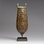 Oude Egypte, Ptolemeïsch Brons Situle de Pen-Iah - 125 mm