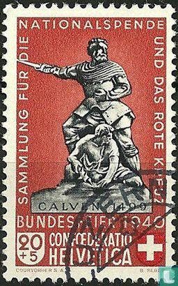 Zwitserland - Beeldhouwerken - 1940, Postzegels en Munten, Postzegels | Europa | Zwitserland, Verzenden, Gestempeld