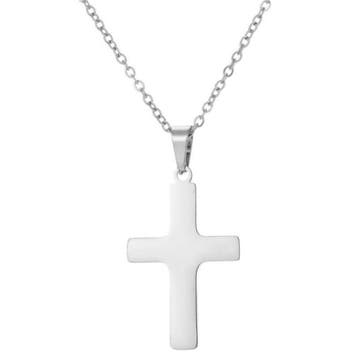 Fako Bijoux - Ketting Met Kruisje - Stainless Steel - RVS -, Verzenden, Nieuw