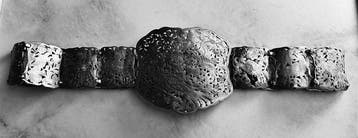 Zilveren riem met bijpassende zilveren riemgesp - Zilver -