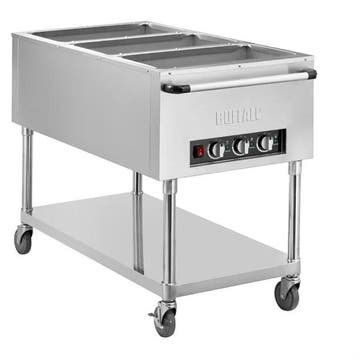 Mobiele Bain-Marie Trolley 3x 1/1GN – 750W Droogwarmte, Verzenden, Nieuw in verpakking