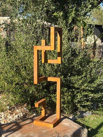 Ana Lucia B.M - Sculpture Corten - XL - No Reserve