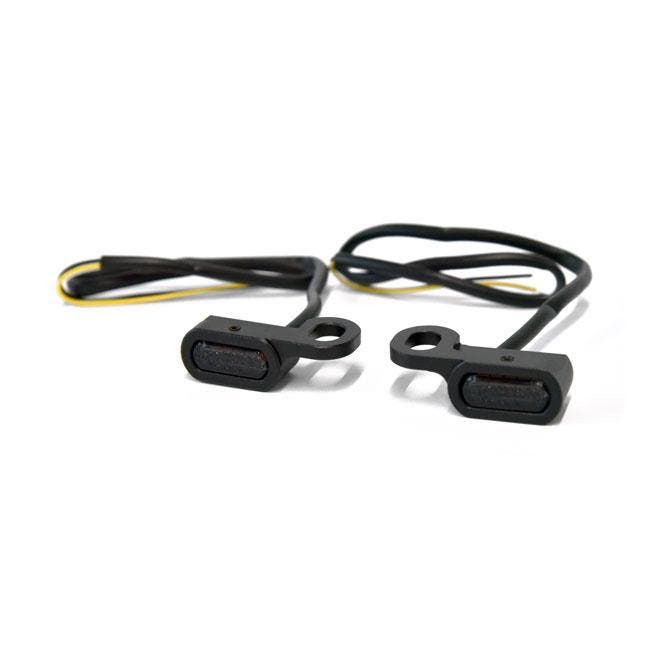 Richtingaanwijzers | Stuurmontage | LED | Zwart | Getint Gla, Motoren, Onderdelen | Harley-Davidson, Nieuw, Verzenden