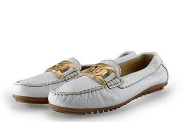 Tods Loafers in maat 37 Wit, Verzenden, Wit, Overige typen, Zo goed als nieuw