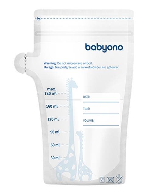 Baby Ono 30 stuks 180ml Moedermelk Bewaarzakjes, Kinderen en Baby's, Babyvoeding en Toebehoren, Nieuw, Verzenden