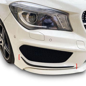 voorspoiler Flaps Spoiler geschikt voor Mercedes C117 CLA