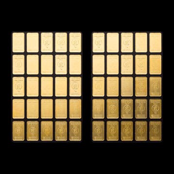 50 x 1 gram Heimerle Meule Unity Goudbaar, Postzegels en Munten, Verzenden, Goud