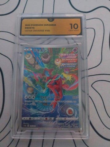 Pokémon - 1 Graded card - Deoxys 185 Full art, Foil - GG 10, Nieuw
