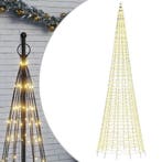 Kerstboom Vlaggenmast 1534 LEDs | Tweedekansje | OP=OP, Diversen, Kerst, Ophalen of Verzenden, Zo goed als nieuw