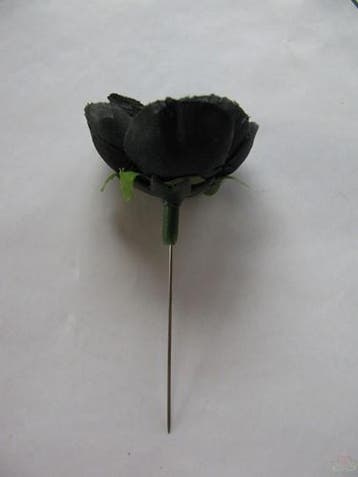 Zijden Roosjes Zwart 3 cm 20 stuks, Ophalen of Verzenden, Nieuw