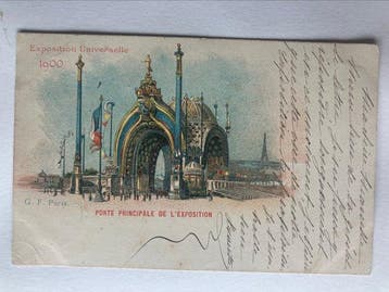 Frankrijk - Wereldtentoonstelling Parijs 1900 - Ansichtkaart, Gelopen