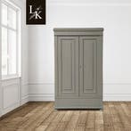 Landelijke klassieke kast, tweedeurs, kledingkast, legkast