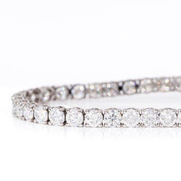 Zonder minimumprijs - Armband - 14 karaat Witgoud - 8.35ct., Nieuw