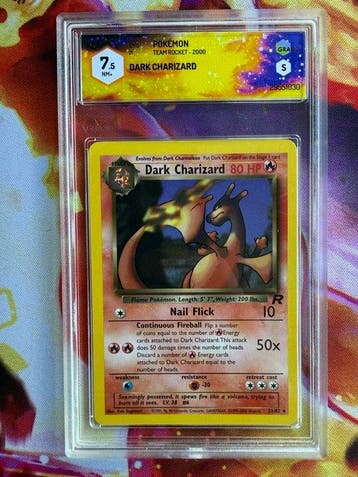 1 Graded card - Charizard 21/82 - Graad 7.5, Nieuw