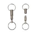 Sleutelring deelbare sleutelhanger - nikkel 8 cm, Ophalen of Verzenden, Nieuw