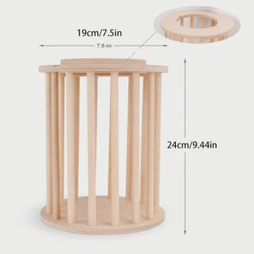 Houten Hooibak met Deksel voor Konijnen en Kleine Huisdieren, Verzenden, Nieuw