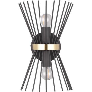 LED Wandlamp - Trion Drado - E14 Fitting - 2-lichts - Rond -, Ophalen of Verzenden, Nieuw, Metaal, Overige fittingen