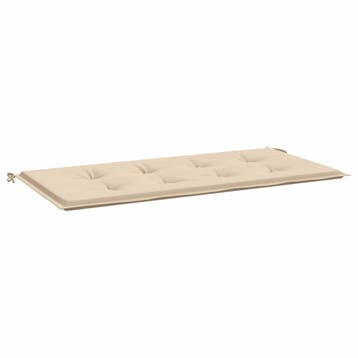VidaXL tuinbank kussen, beige stof, L x B x D120 x 50 x 3 cm, Ophalen, Nieuw