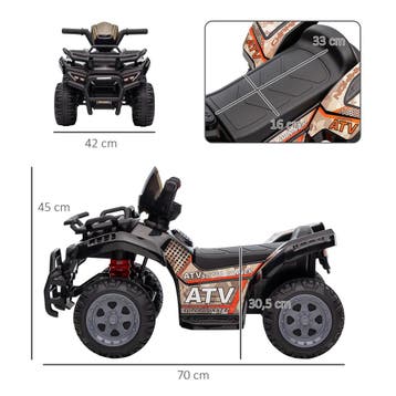TRUUSK Mini Elektrische Quad Kinderen - Elektrische ATV met, Verzenden, Nieuw