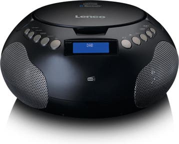 Draagbare Radio CD speler - FM Radio - Zwart - SCD-341BK - L, Audio, Tv en Foto, Verzenden, Zo goed als nieuw