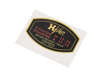 Oliefilter sticker H-filter. Porsche 911 / 912, Verzenden, Nieuw