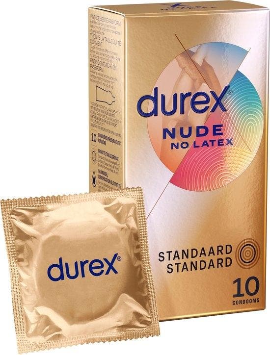 Durex Condooms Nude - Latexvrij - 10 stuks, Sport en Fitness, Gezondheidsproducten en Wellness, Verzenden