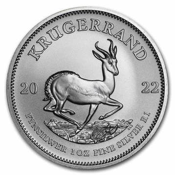 Zilveren Krugerrand 1 oz 2022, Verzenden, Zuid-Afrika, Losse munt, Zilver