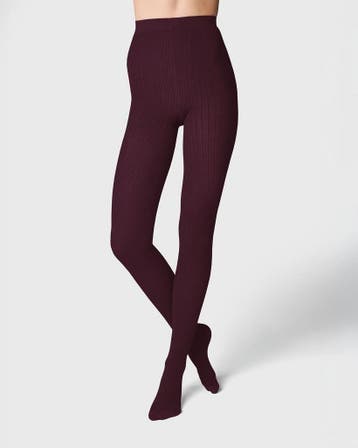 HEMA Maillot wolblend 100 denier bordeauxrood 2+2 gratis, Kleding | Dames, Verzenden, Nieuw