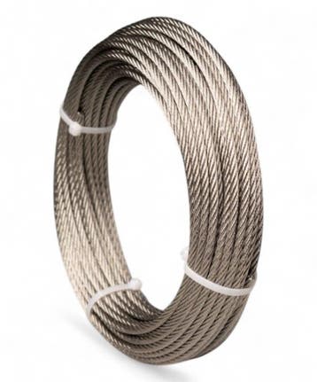 Staalkabel gebundeld Rvs 6mm 10m, Verzenden, Nieuw