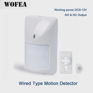 Wofea Bedrade PIR Bewegingsmelder met NO/NC Output - 12V